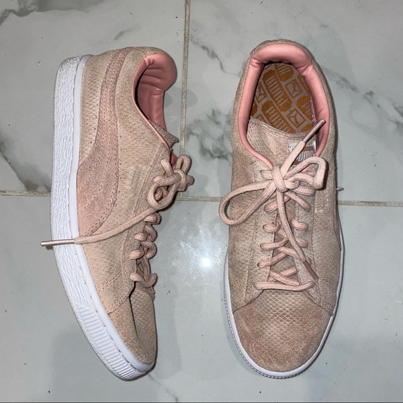 Puma Pink Snakeprint Sneakers - Picture 3 of 6